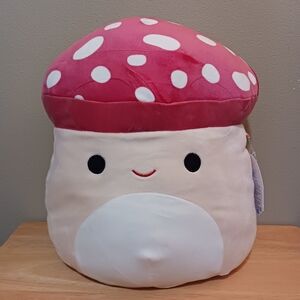 Squishmallows Malcolm Mushroom Plush Pillow 12in